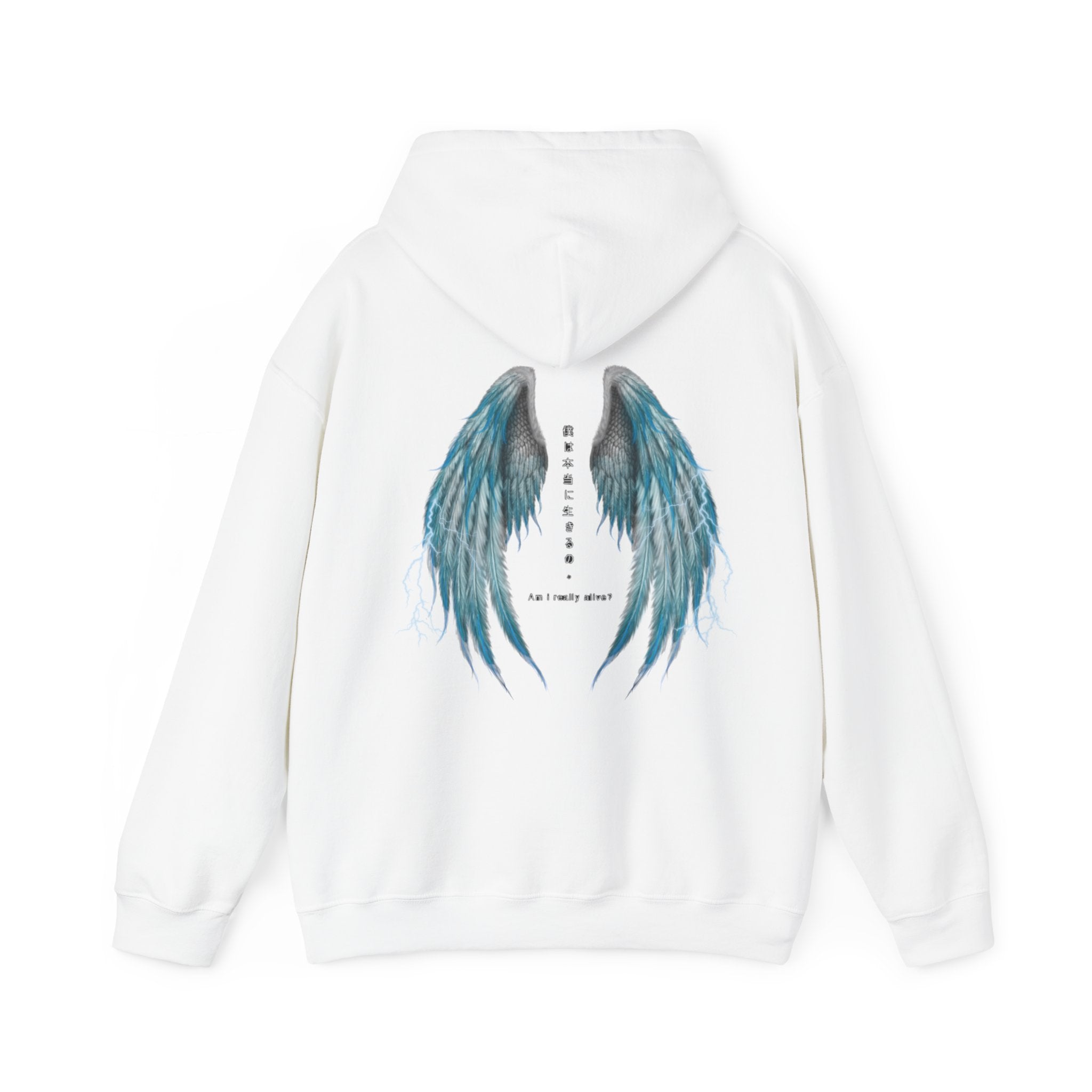 Nature Hates Humans Hoodie With Blue Wings (US)