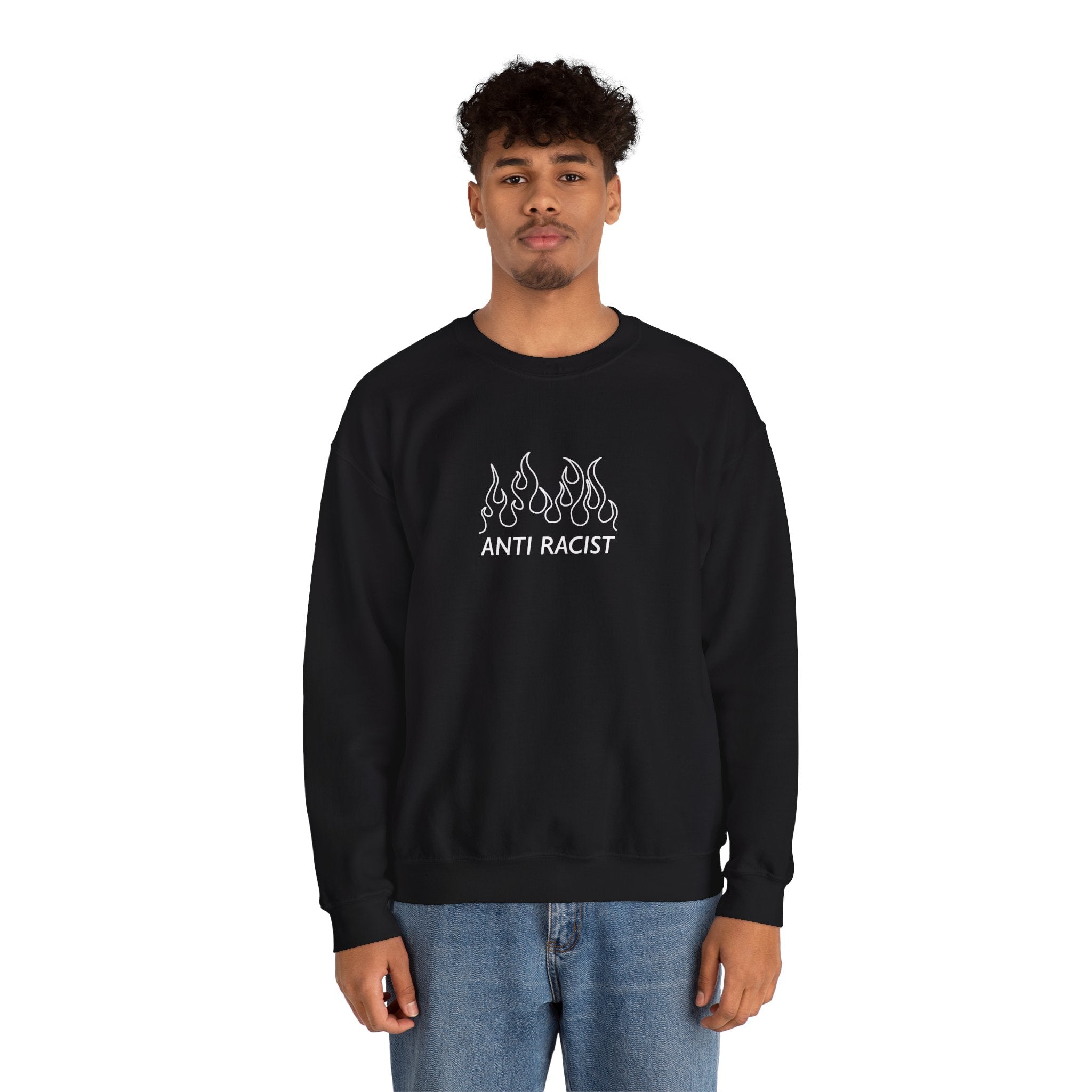 Anti Racist On Fire Sweatshirt (US)