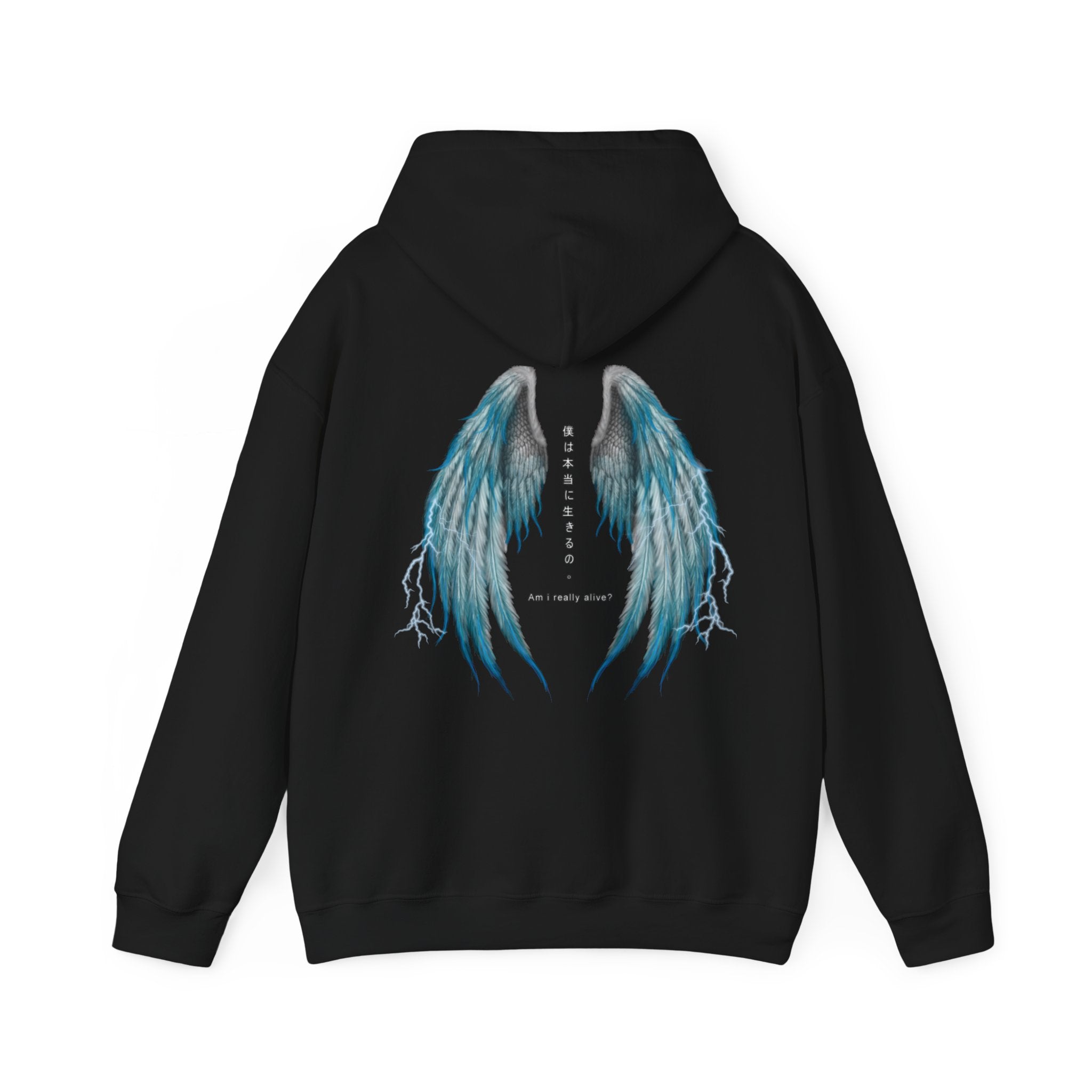 Nature Hates Humans Hoodie With Blue Wings (US)