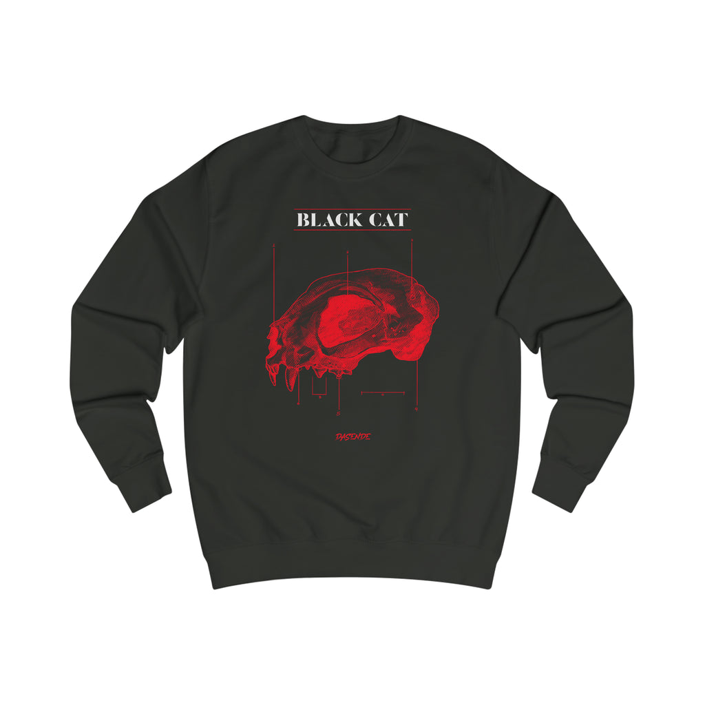 Black Cat with Bloody Mary Back Sweatshirt