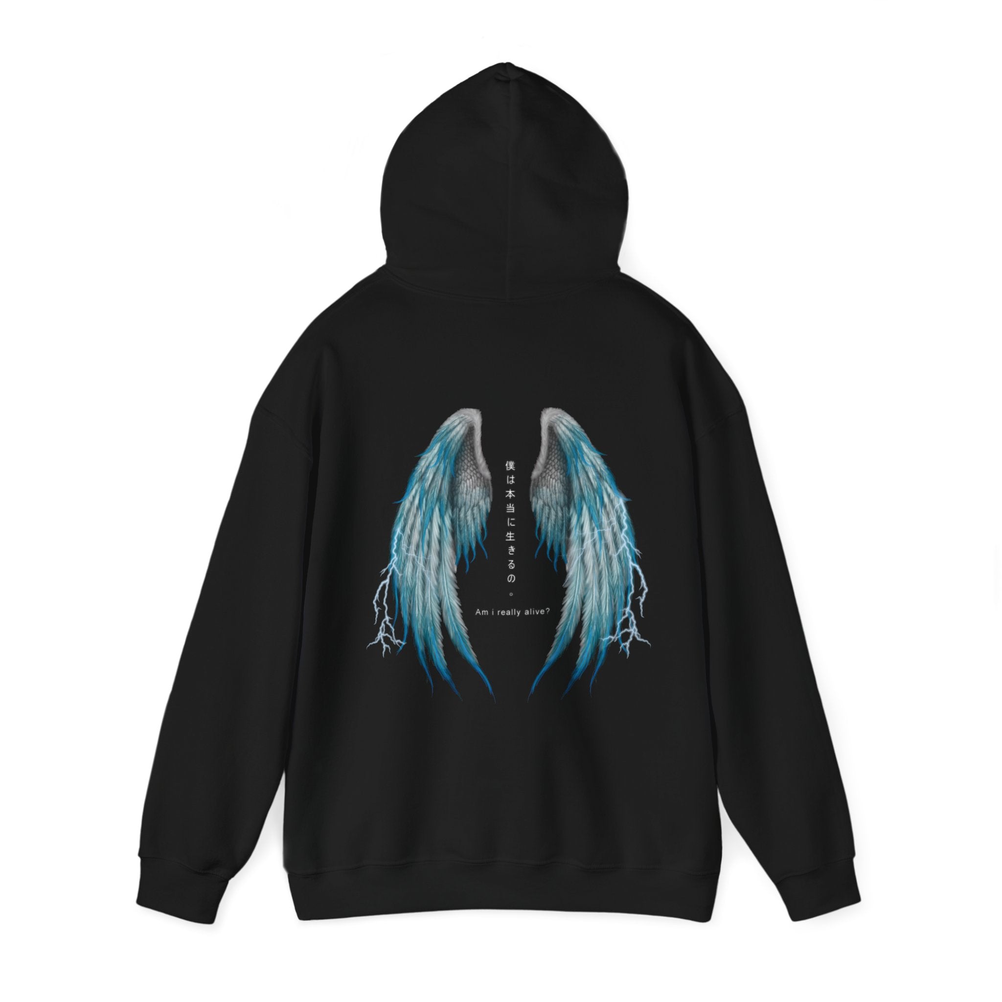 Nature Hates Humans Hoodie With Blue Wings (US)