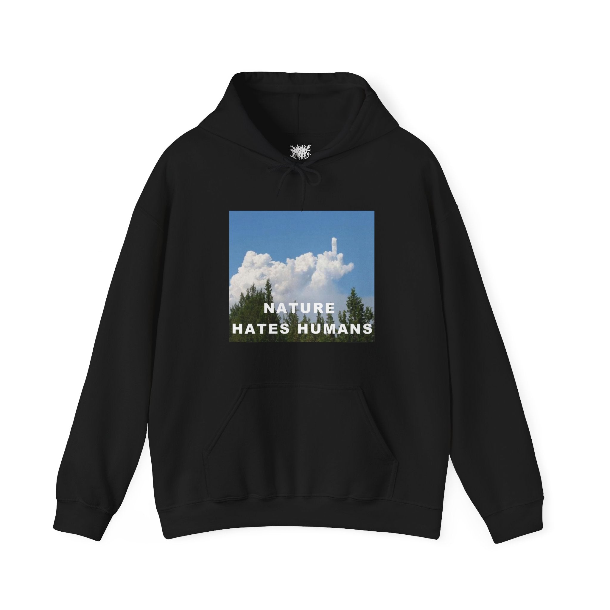 Nature Hates Humans Hoodie With Blue Wings (US)