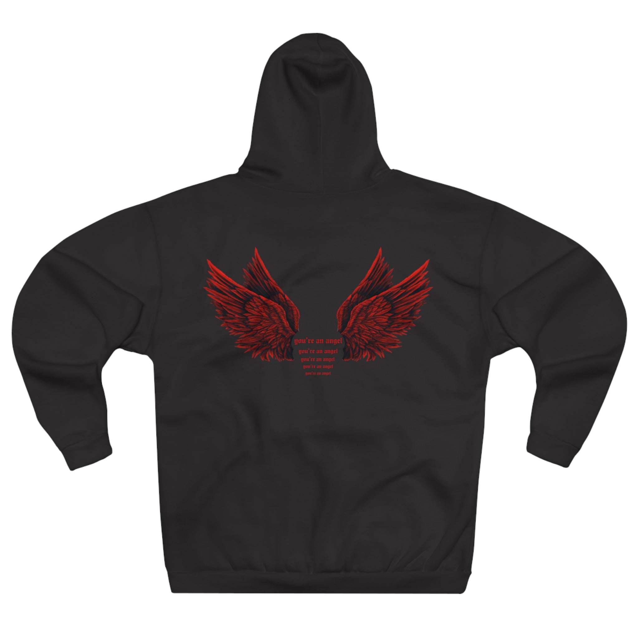 The Angels Protect Me The Demons Respect Me Hoodie With Angel Wings