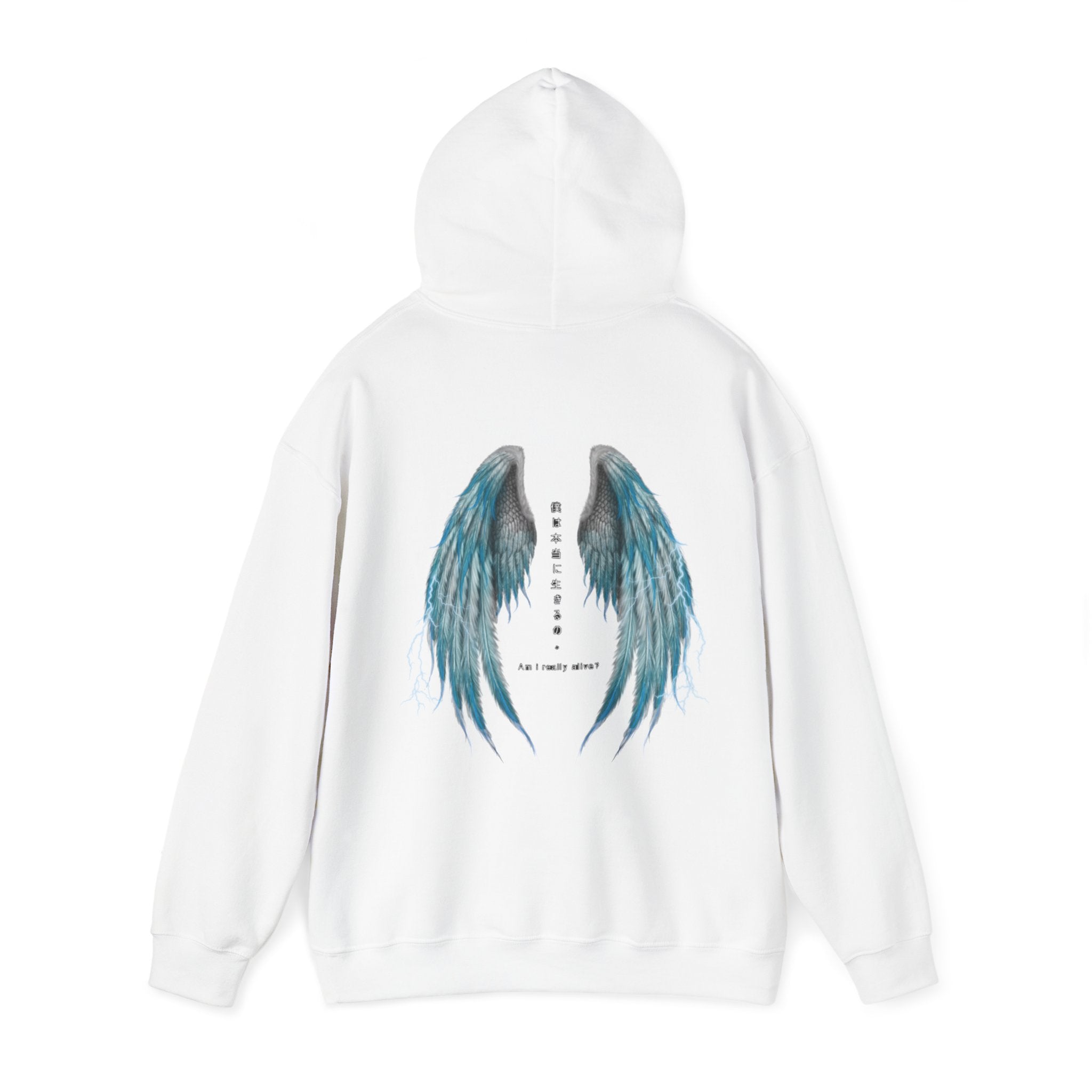 Nature Hates Humans Hoodie With Blue Wings (US)